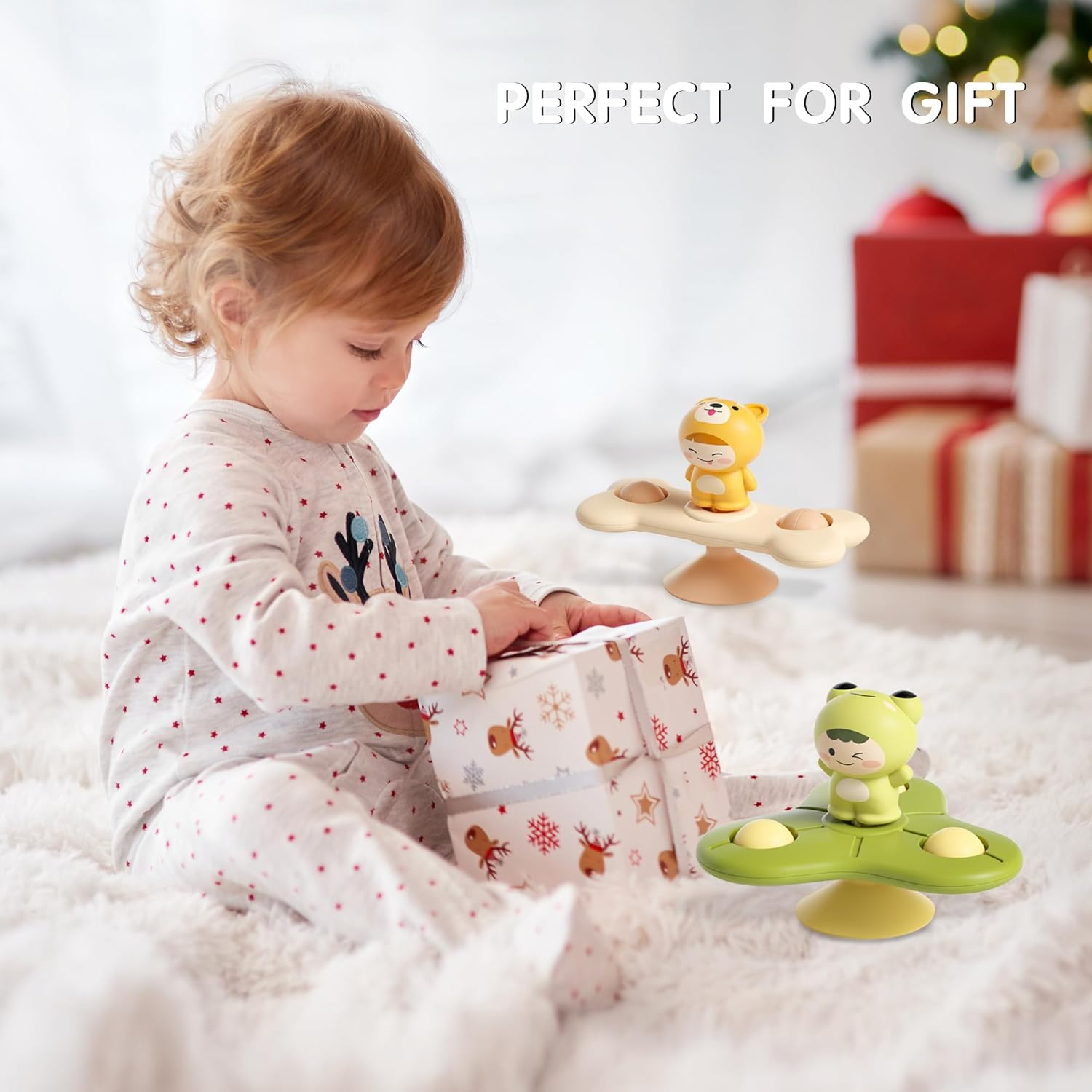 SVIOKODX 6PCS Suction Cup Spinner Toys,Baby Bath Toys,Sensory Toys for 1-3 Year Old Boy Girl,Baby Essentials for Travel,Fidget Toys for Toddlers 1-3,Birthday Gifts for 1-3 Year Old Boys and Girls image number 4