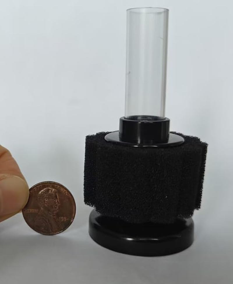 AQUANEAT Mini Aquarium Sponge Filter, Quiet Fish Tank Bio Foam Filter, with Airline Tubing, up to 2Gal image number 5