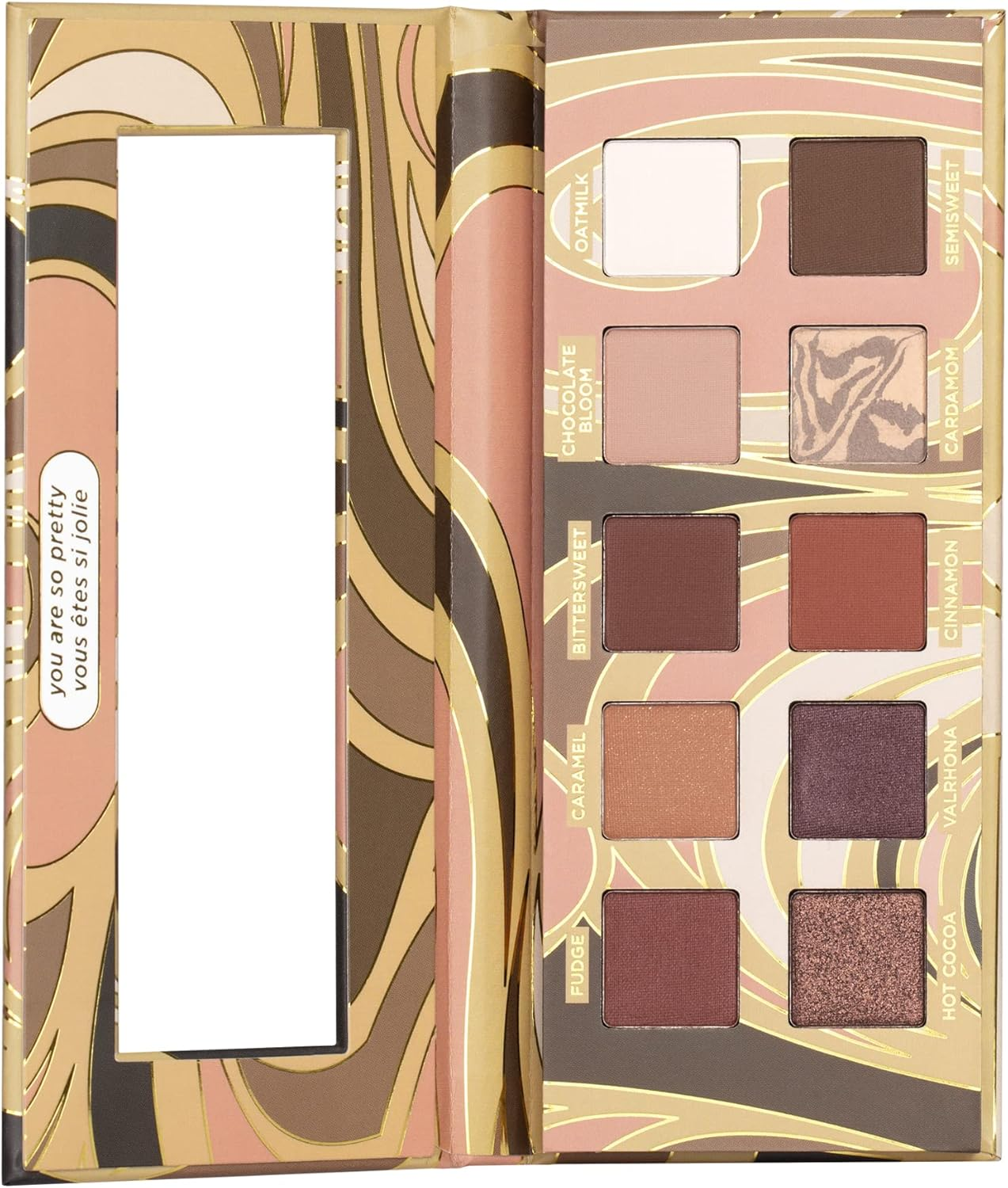 Pacifica Cocoa Nudes Mineral Eyeshadow Palette &ndash; 10 Shades Eye Makeup Naked Mineral Eye Shadow - Earth-Tone Rich Chocolate & Praline Neutral Talc-Free Highly Pigmented Cocoa Butter Clean Beauty Vegan image number 4