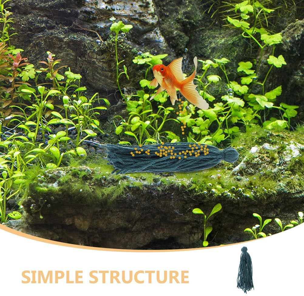 Yardwe Fish Spawning Mops, 10Pcs Floating Fish Breeding Mops for Egg Laying Aquatic Pet Breeding Mop Safe Baby Fish Hideout Decorative Aquarium Grass Spawning Place, D1Z3SK40VJF5915Y1Y11B image number 4