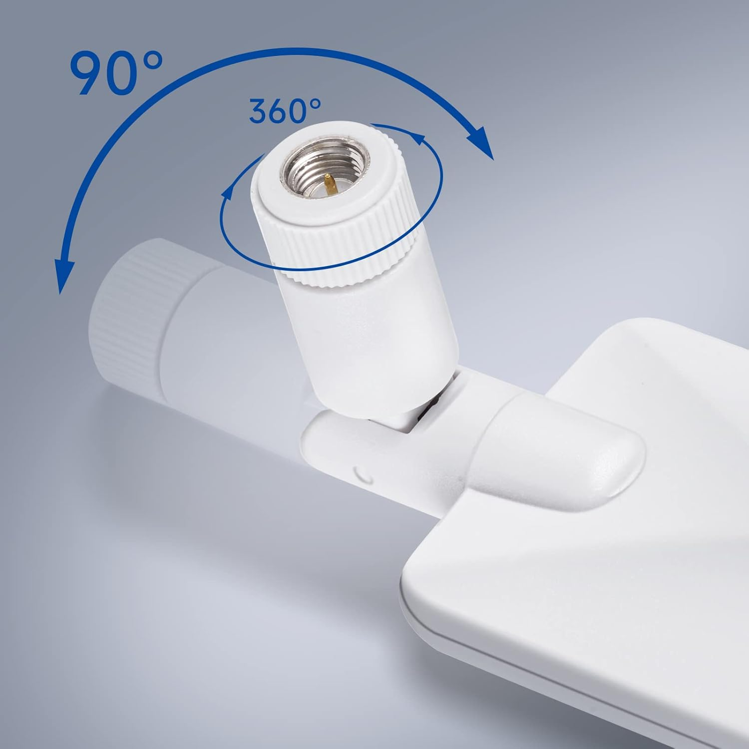 Bingfu Network SMA Male White Antenna (2-Pack) Compatible with Wireless CPE Router Gateway Industrial Iot Router Trail Game Camera Outdoor Security Camera