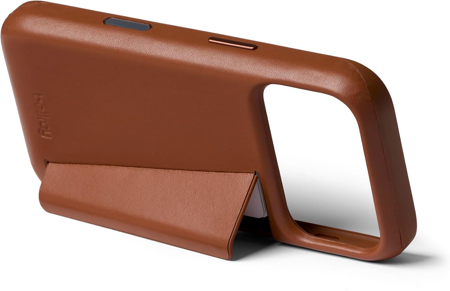 Bellroy Phone Case &ndash; 3 Card for Iphone 17 Pro (Leather Iphone Case, Phone Wallet) - Rust - Black image number 1