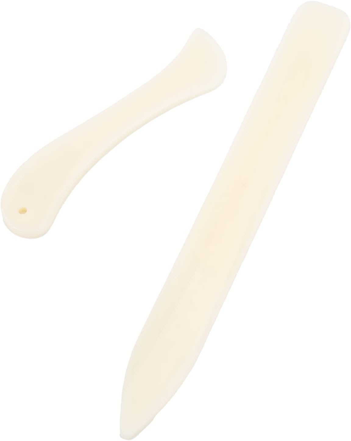 Fdit 2Pcs Bone Folder Set, Professional Scoring & Creasing Tools for Bookbinding, Card Making, Scrapbooking & Paper Crafts, Smooth Plastic Paper Tool for DIY Arts & Crafts image number 4