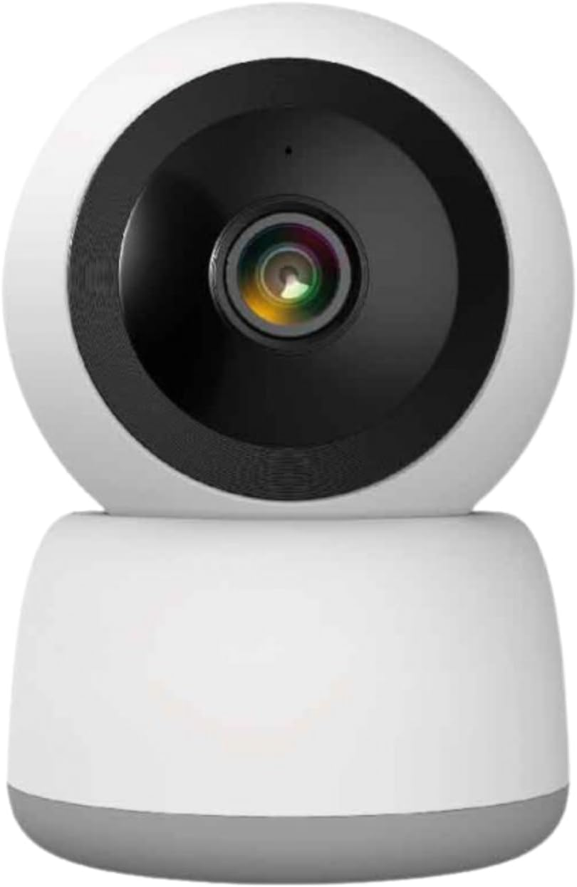 Laser Smart Home FHD Pan and Tilt Indoor Security Camera - 1080P HD Monitor, 360 Coverage, Motion Alerts, Night Vision, Two-Way Audio, Mobile App Control, Microsd Storage- Compatible with Alexa