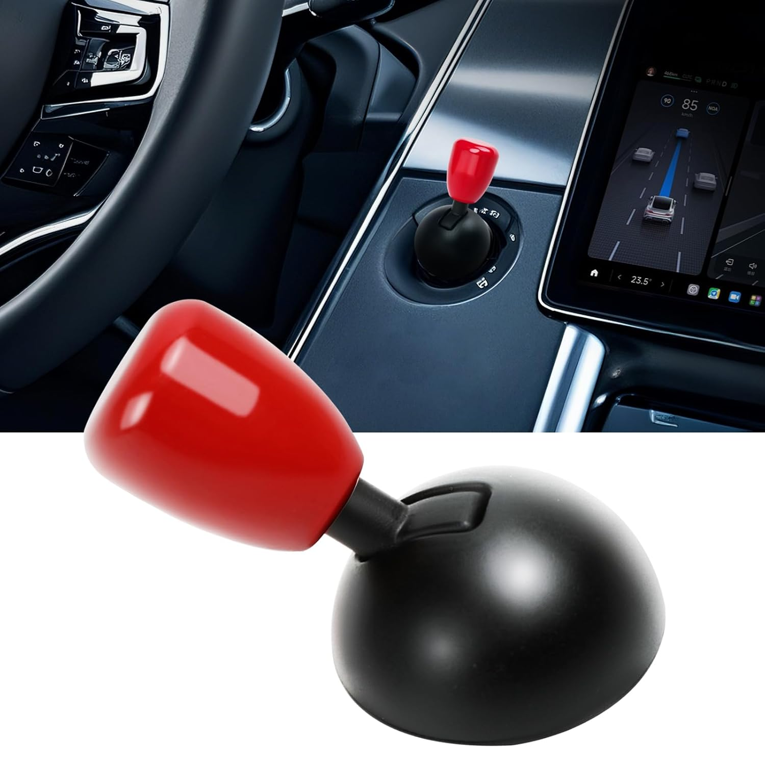 Push Start Button Cover,Press Car Engine Start Stop Button Cover,Push to Start Button Cover,Ignition Protective Anti-Scratch Universal Button Decoration Protector.(Red)