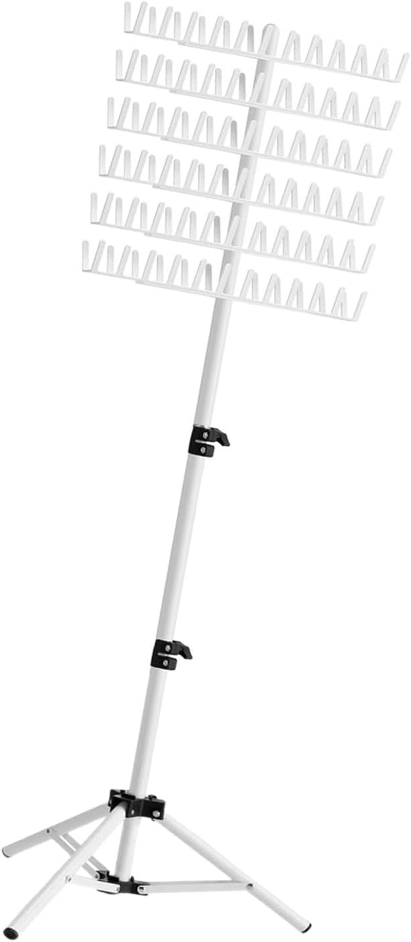 JAYIOLA Braiding Hair Rack Standing,Standing Braid Rack,144 Pegs Double Sided Standing,Hair Stand for Hair Extensions - Black