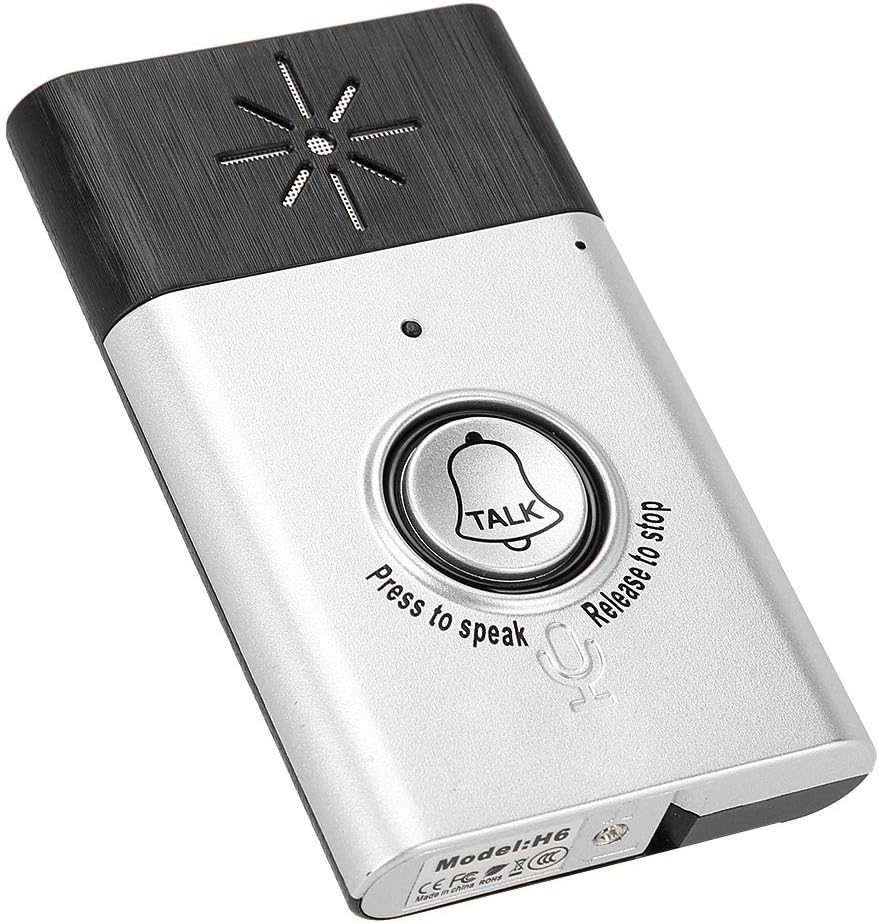 Liukouu 2.4Ghz Mini Portable Dual Way Voice Intercom Wireless Doorbell Intercom System with Doorbell image number 1