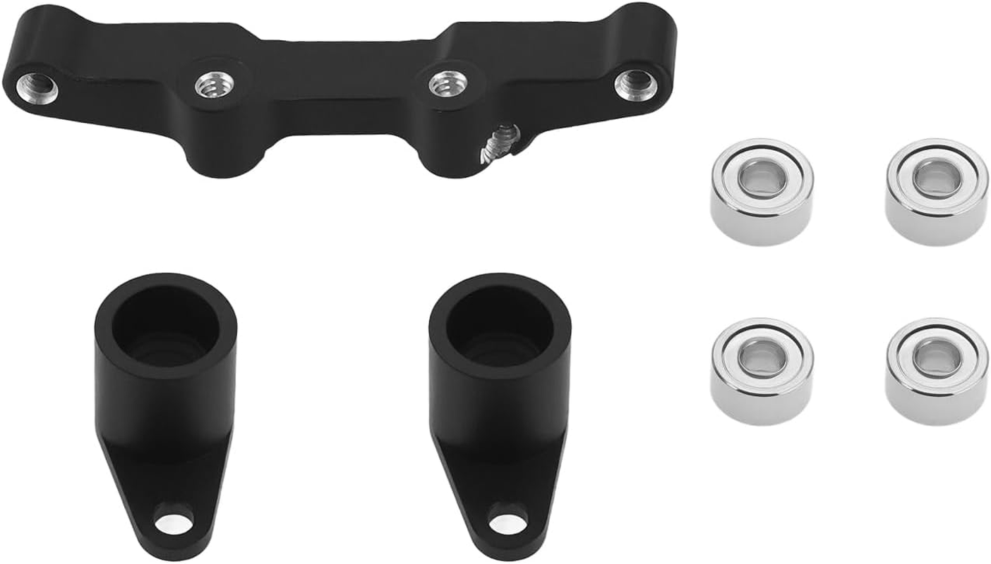 1 Set Aluminum Alloy Steering Rack Replacement Part LOS-1761 Compatible with LOSI 1/24 Micro-B 2WD Buggy RTR (LOS00007), Black image number 5