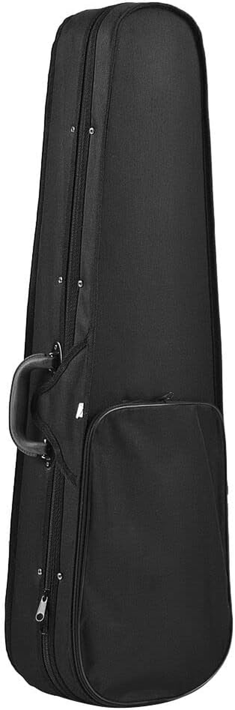 Tignapoo Professional 4/4 Full Size Violin Triangle Shape Case Box Hard & Super Light with Shoulder Straps for Stradivarius Violins Burgundy image number 6