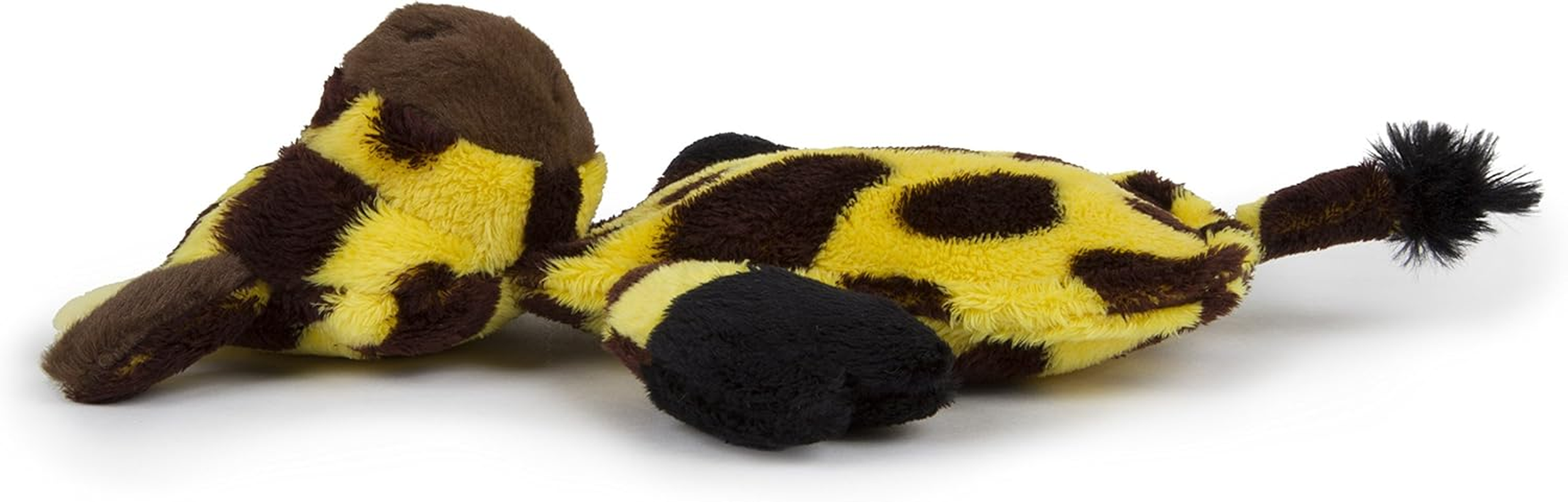 Hear Doggy Chew Guard Flats Toy, Giraffe, Yellow/Brown Ultrasonic Silent Squeaker Dog Toy, Large image number 2