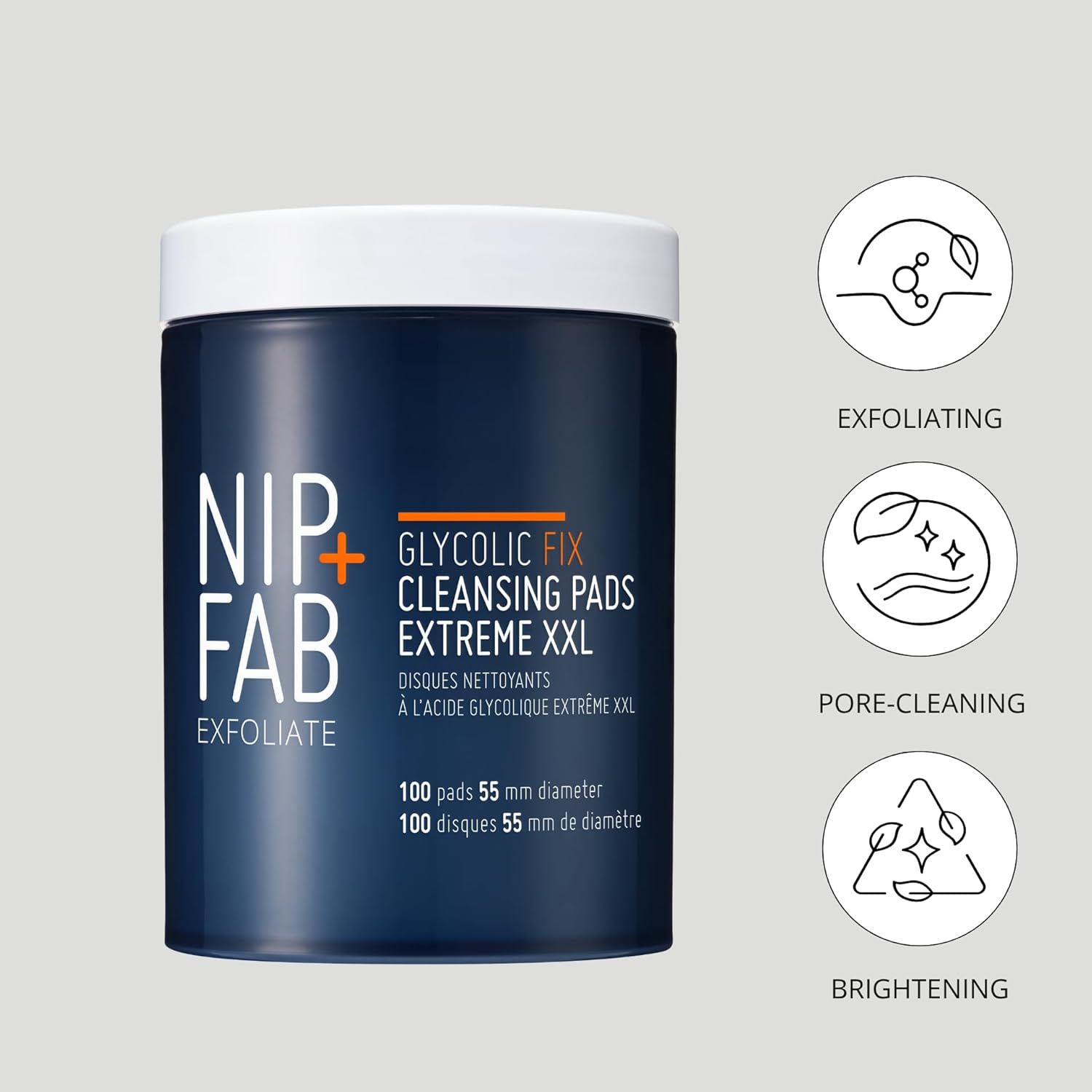 Nip+Fab Glycolic Extreme Fix Night Pads , 100 Pack image number 6