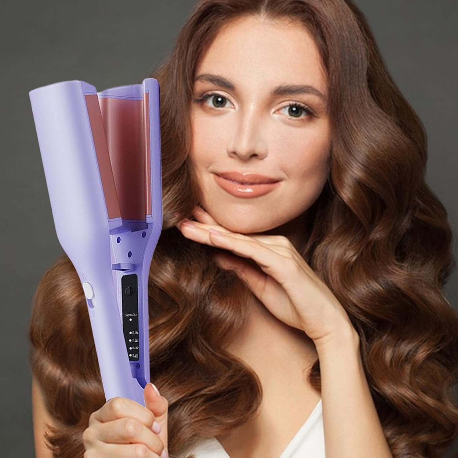 Professional Curling Iron,Negative Ion French Curling Wand | Fast Heating Hairdressing Tool for Women Girls Date Night Dance Party Salon Travel Vacation Wedding Hairstylist College Students image number 4