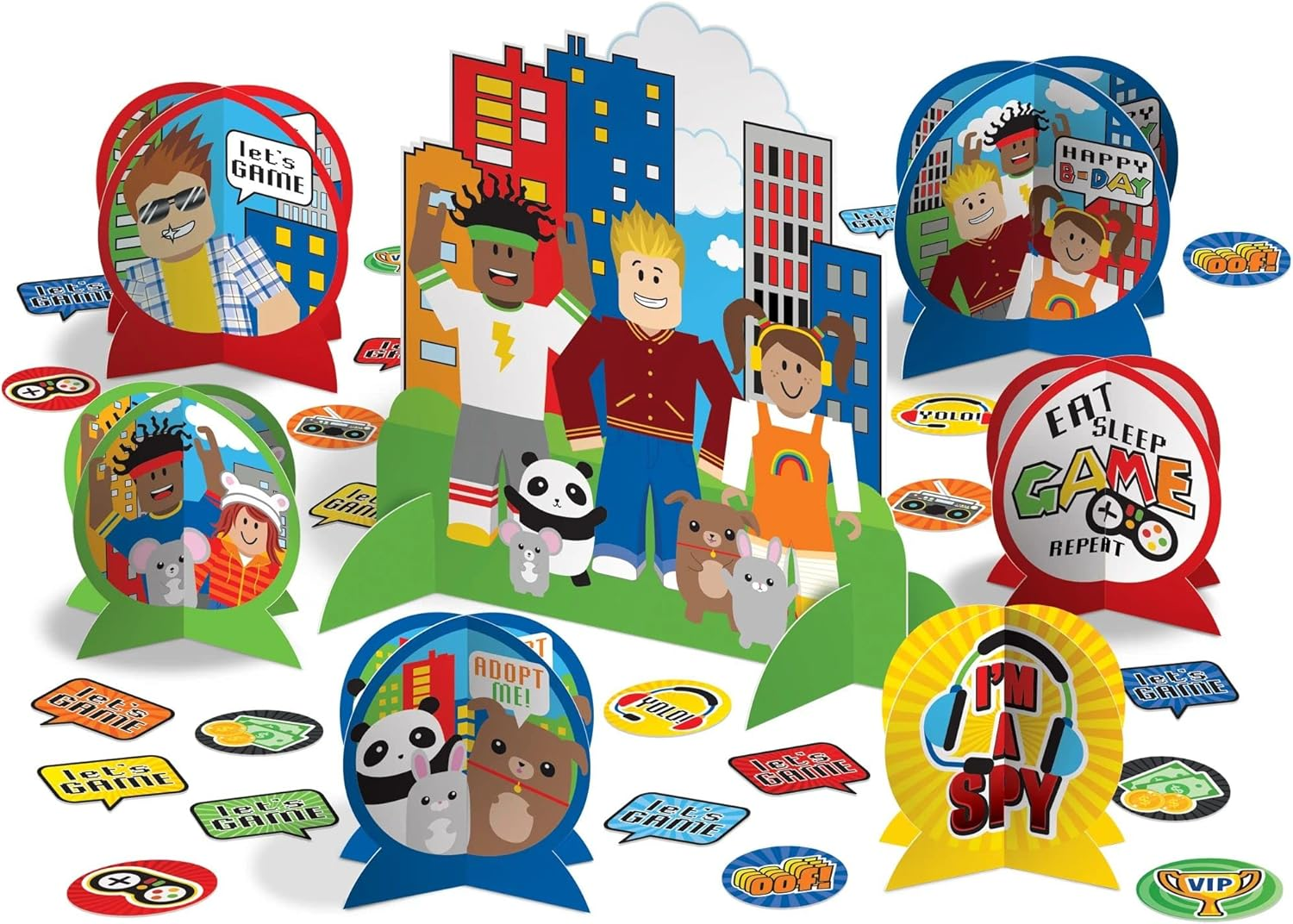 Table Centerpiece Kit (27 Pc Set) - High-Quality & Sturdy, Perfect Party Essential for Themed Parties & Events, Wish image number 3