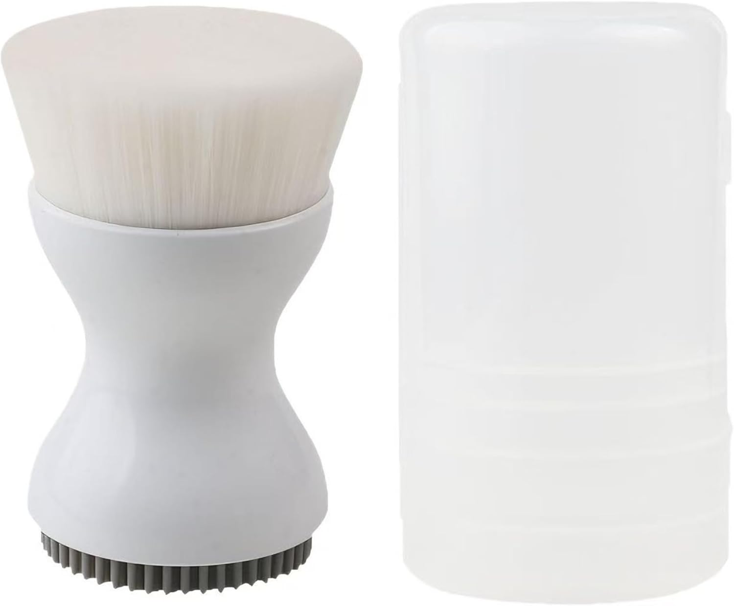 Double-Ended Silicone Face Scrubber Facial Cleansing Brush Face Brushes Exfoliator Scrubber Foundation Brush for Wowen&Men-Pink