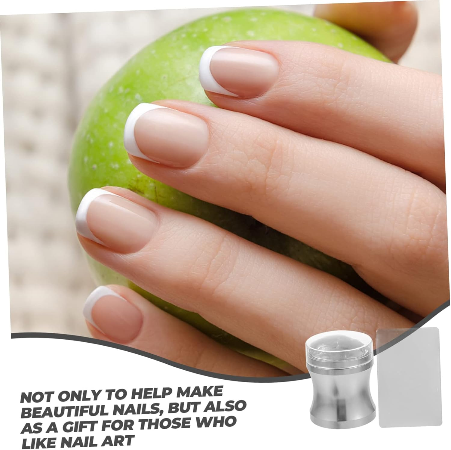 HAPINARY Nail Art Stamps French Tip Stamper for Manicure Diy Nail Art Tool Silicone Stamper Beauty Tool image number 3