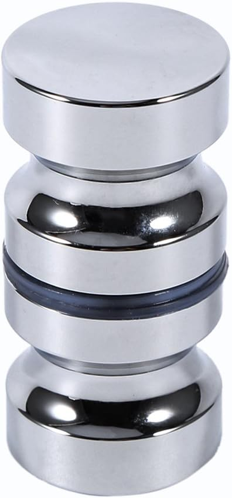 Door Knobs Aluminum Alloy 1.1" Dia Single Glass Door Knob Bathroom Shower Cabinet Handle with Screw image number 6