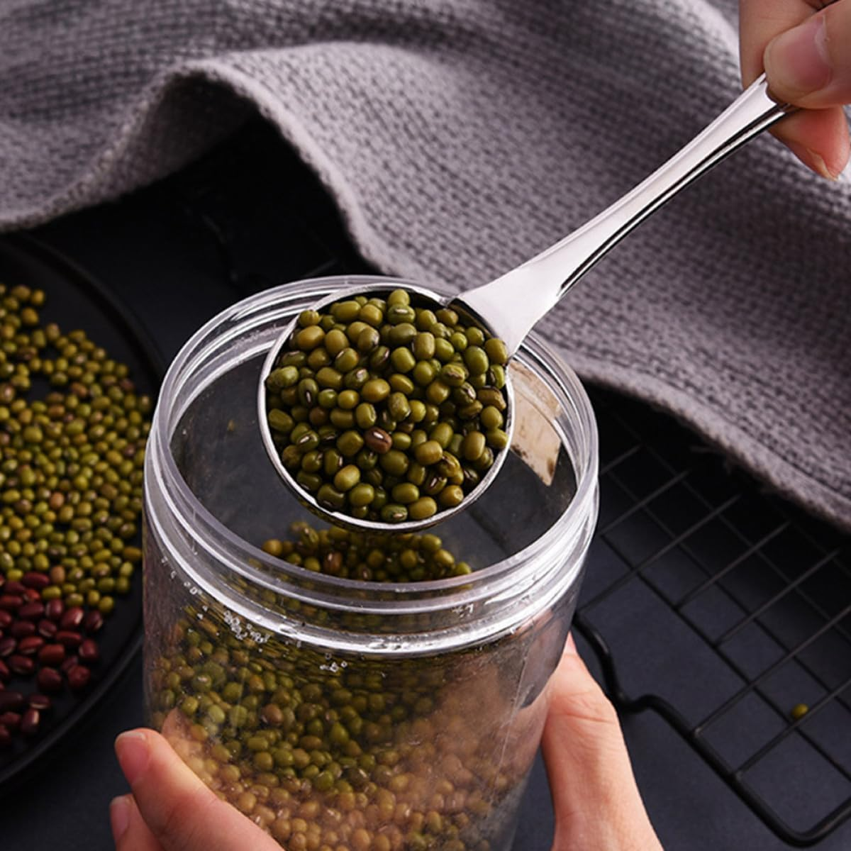 25Ml Stainless Steel Coffee Measuring Spoon, Multipurpose Table Scoop for Coffee, Milk Powder, and Loose Tea, Rustproof Kitchen Measuring Spoon for Home Use