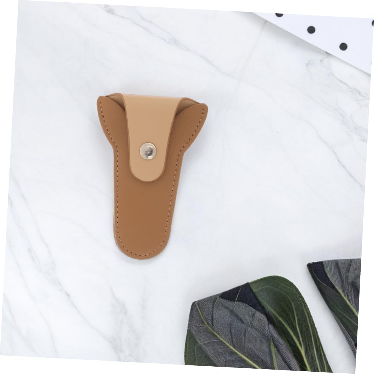 LOLIPPYY 2Pcs Nail Clippers Cuticle Scissor Pouch Manicure Pedicure Accessory Scissor Nipper Covers for Home Salon Use image number 5