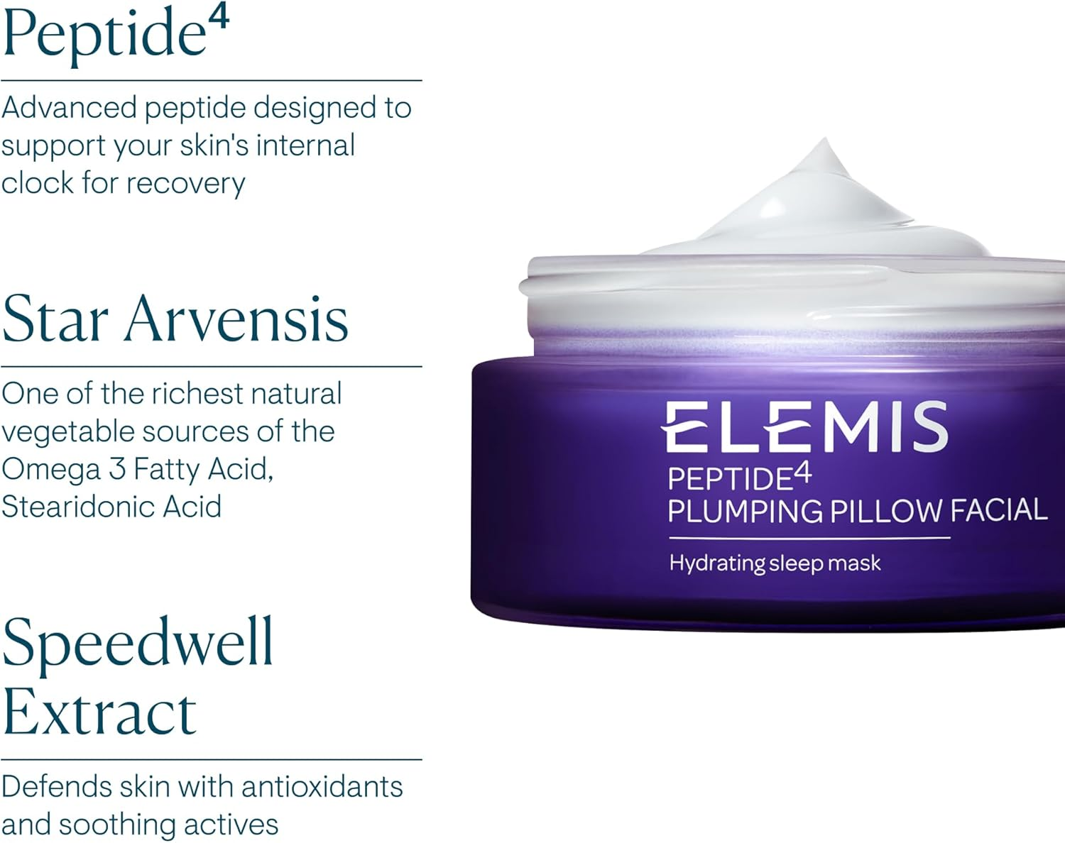 Elemis Peptide4 Plumping Pillow Facial by Elemis for Unisex - 1.7 Oz Mask, 50.28 Millilitre image number 6