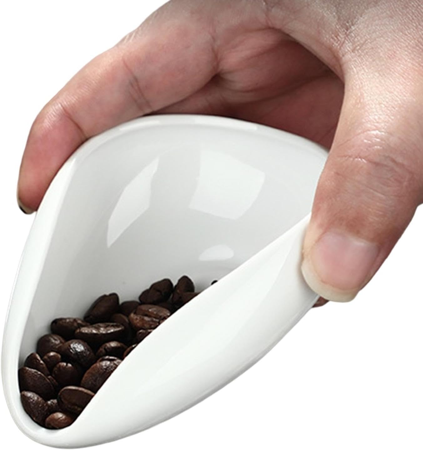 Coffee Dosing Cup - Porcelain Cha He Tea Vessel | Single Measuring Tray Kit | Compact Durable Workmanship Tea Dosing Tray Coffee Bar Accessories for Espresso or Tea Lovers Tea Dosing Tray image number 3