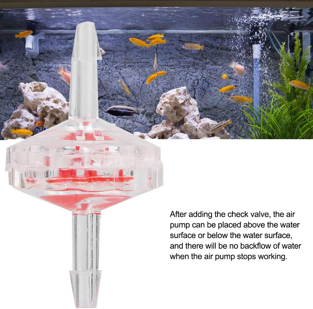 Aquarium Check Valve & 10Pcs 3Mm/5Mm/7Mm Aquarium Air Pump One Way Non Return Check Valve Waterstop Accessory for Fish Tank(3Mm) image number 5