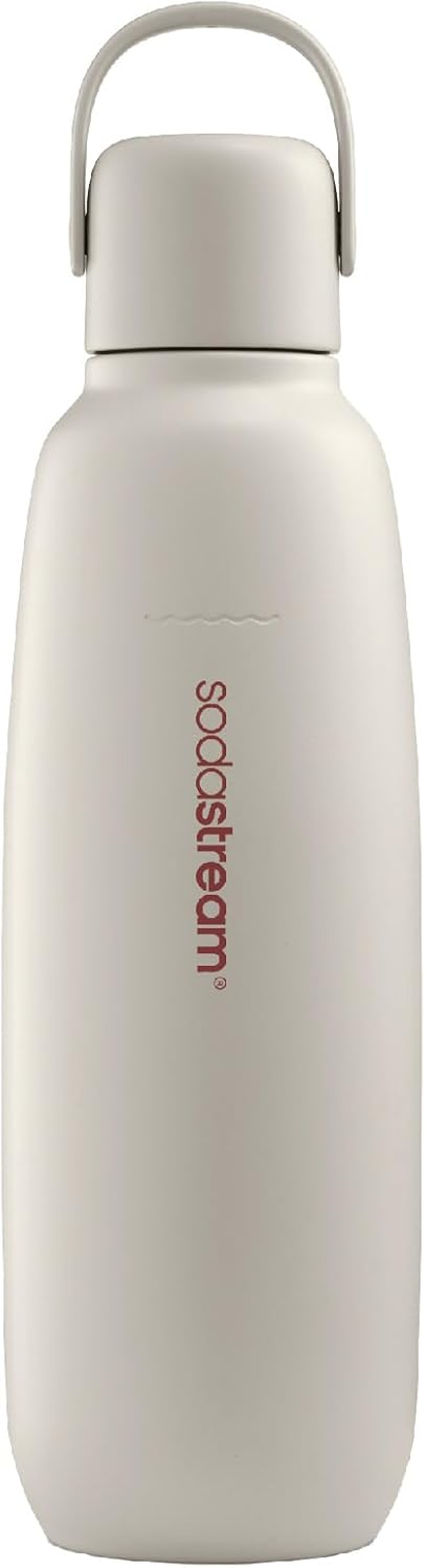 Sodastream - Fizz&Go Storm Double Walled Stainless Steel Bottle | Keeps Drinks Cold & Bubbly for 12 Hours | Compatible with Sodastream Quick Connect Machines | Easy-Carry Handle, 900ML