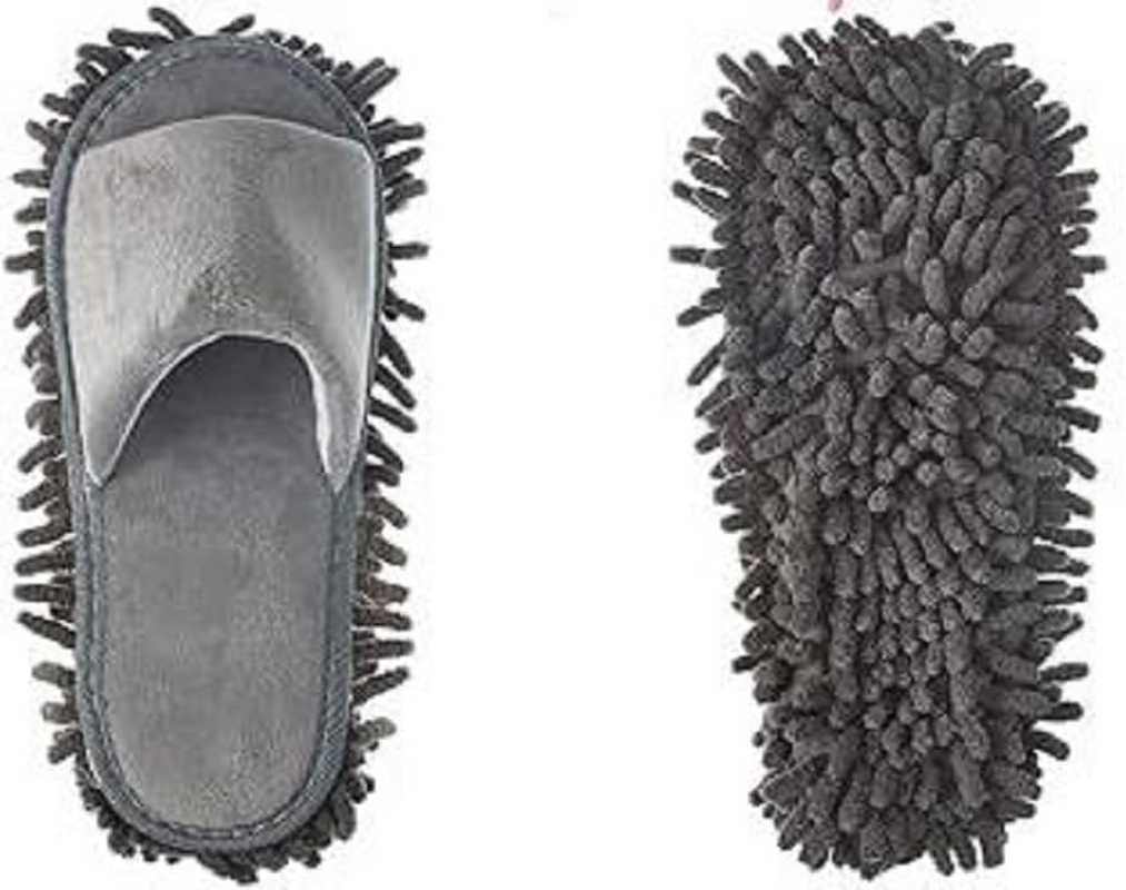 1 Pairs Microfiber Dust Cleaning Slipper Men and Women House Mop Washable Mopping Slippers Unisex Dusting for Floor Dust Dirt Cleaning Tool Supplies