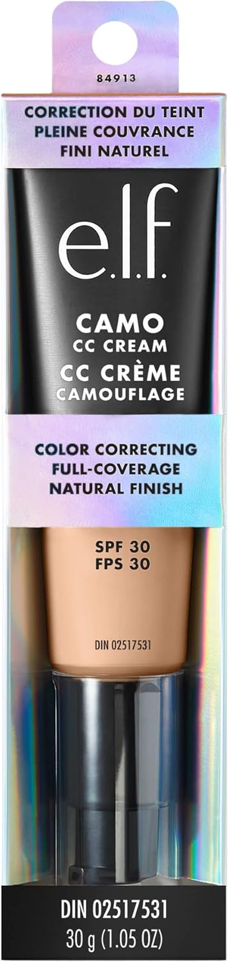 E.L.F. Camo CC Cream, Color Correcting Medium-To-Full Coverage Foundation with SPF 30, Light 210 N, 1.0 Oz (30G) image number 6