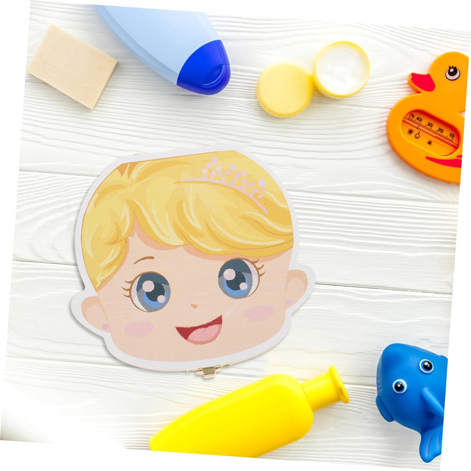 Safe Wooden Tooth Box Essential for Newborn First Tooth Keepsake Organizer for Boys and Girls image number 5