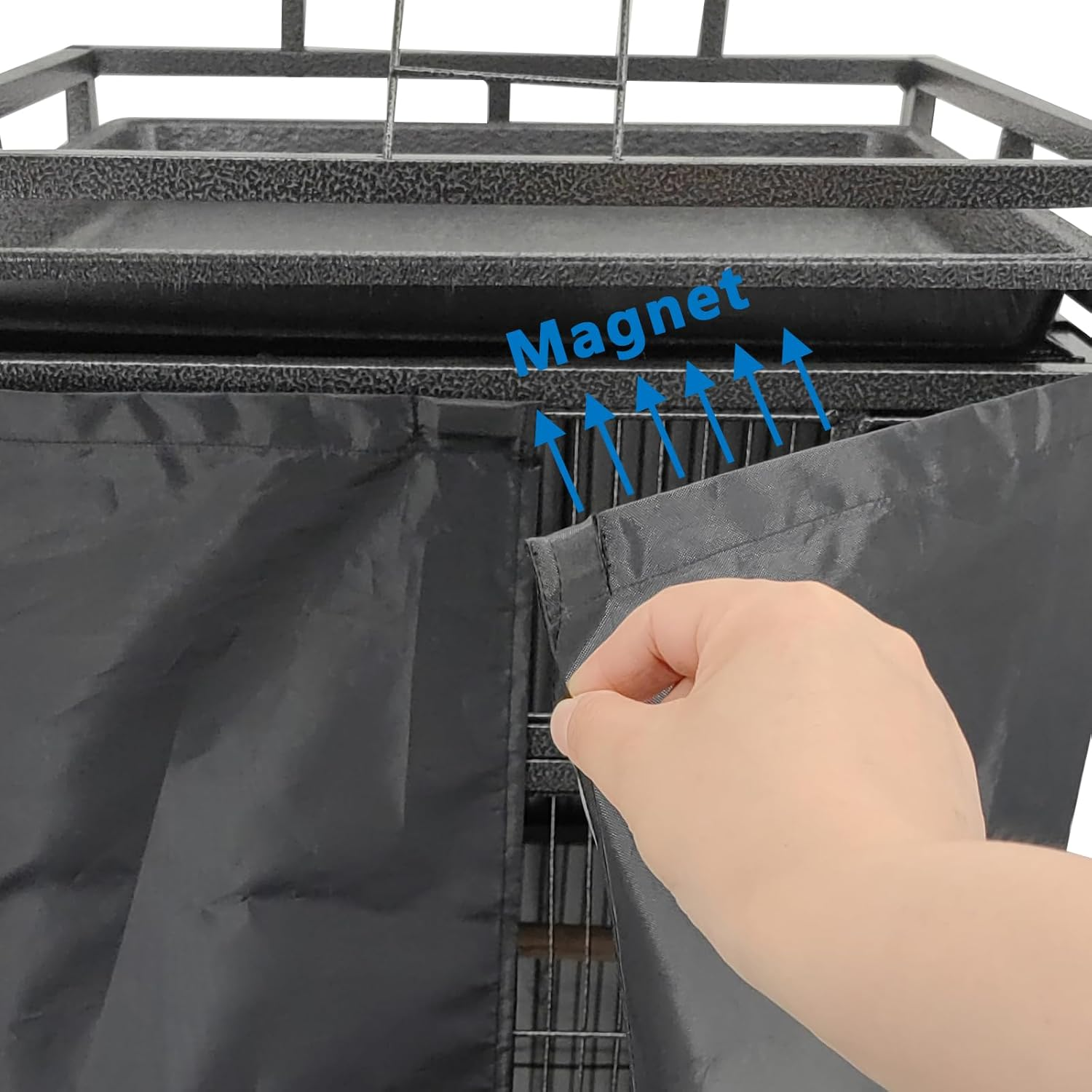 Good Night Bird Cage Cover for Large Bird Cage with Play Top with Storage Pocket, 68"