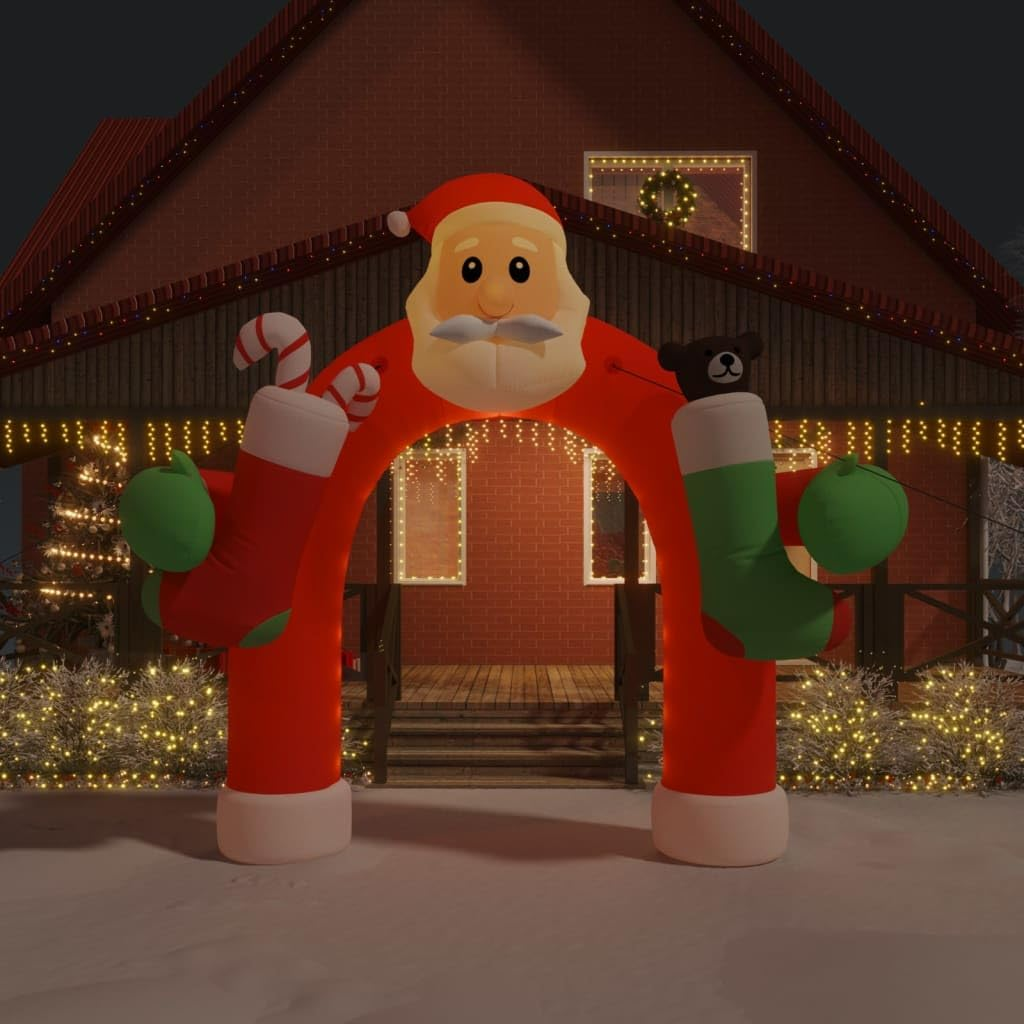 Christmas Inflatable Arch Gate LED 320 Cm Holiday Decoration Outdoor Yard Decor