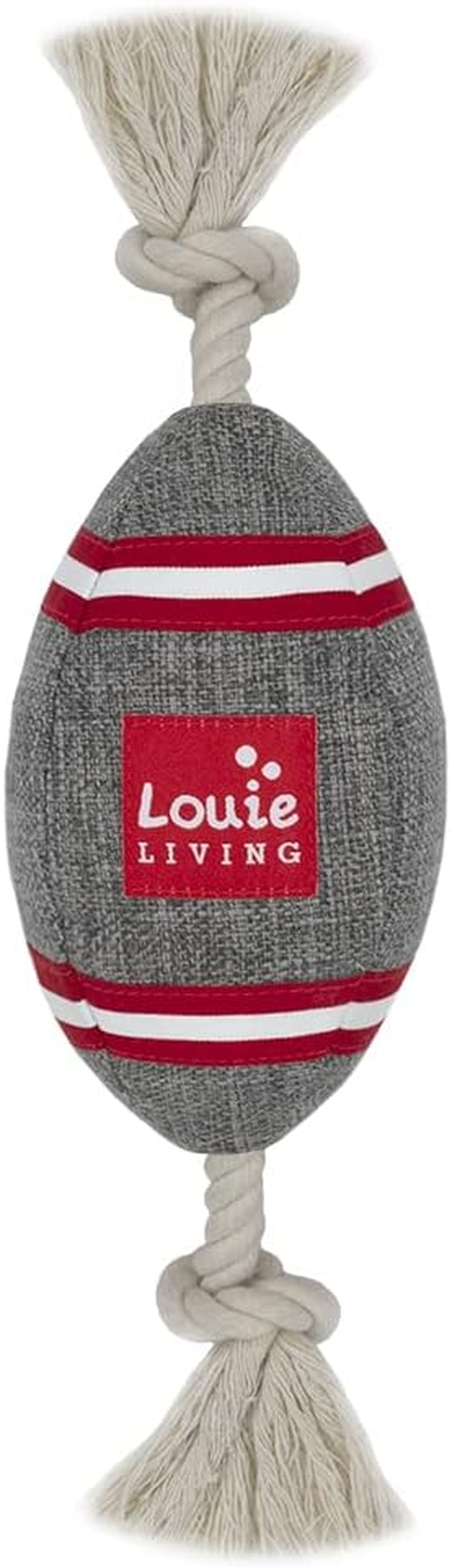 Plush Dog Toy for Chewers -Silvester the Squirrel- Soft, Durable, Squeaky & Tough - Cute Stuffed Pet Chew Toy for Small & Medium Dog Breeds & Puppies by Louie Living - Ideal for Pet Owners - Eric The Elephant image number 6