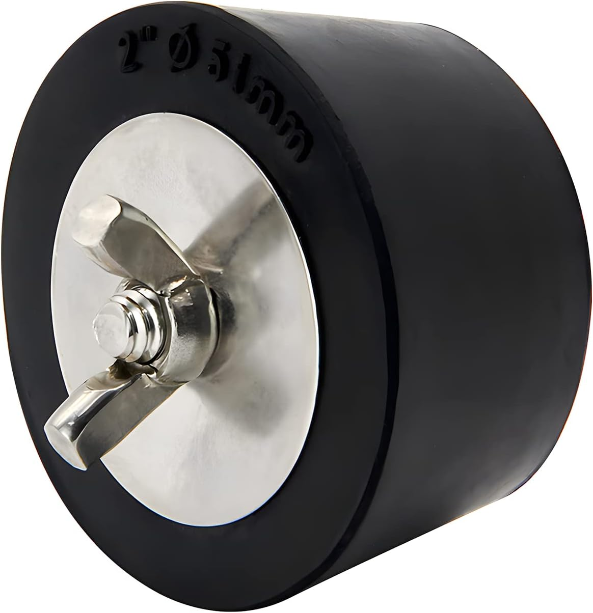 (2 PCS) 2" Rubber Pool Winterizing Plugs with Stainless Steel Screw Bolts, Winter Anti-Expansion Plug image number 6