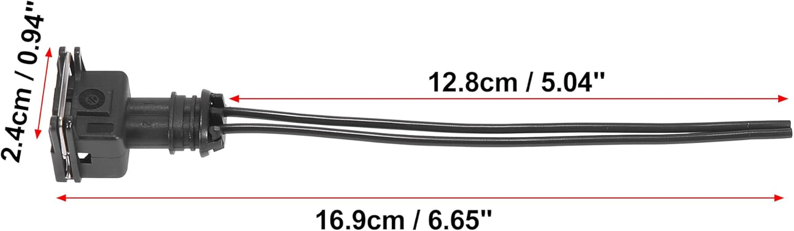 X AUTOHAUX 8Pcs Car Fuel Injector Connector Cable for EV1 for OBD1 Fuel Injector Plug Harness Pigtail Wire image number 2