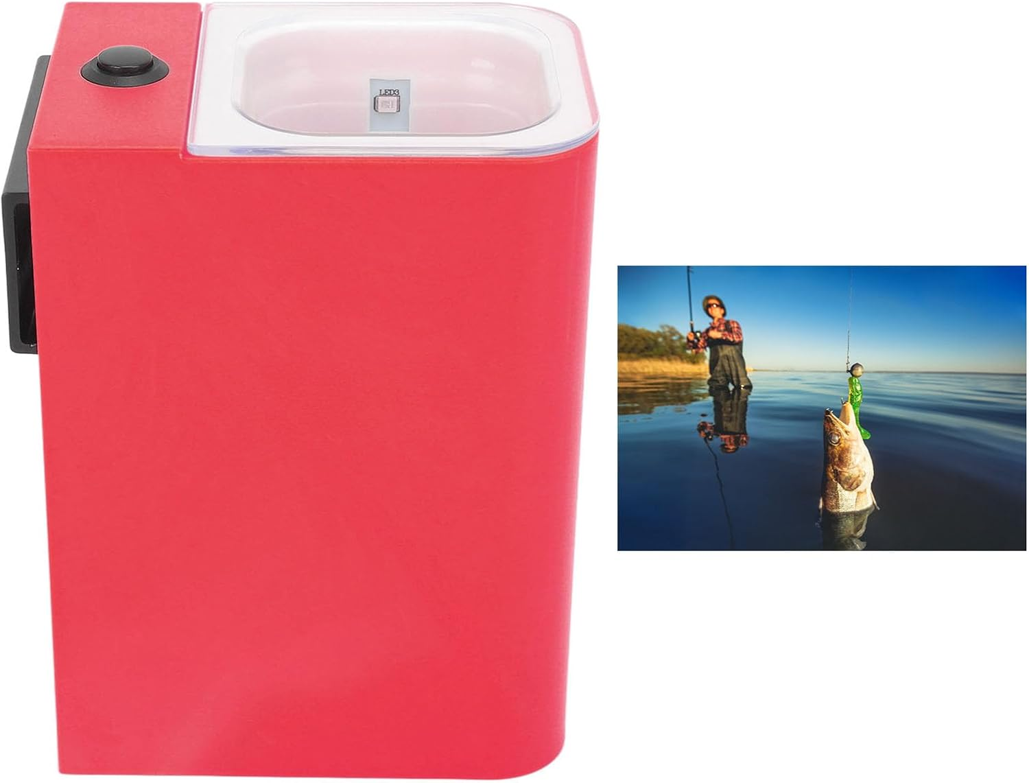 Outdoor Fishing Fill Light, Solid Construction, UV Flashlight, Fishing Lure Fill Light, Portable for Navigation image number 4