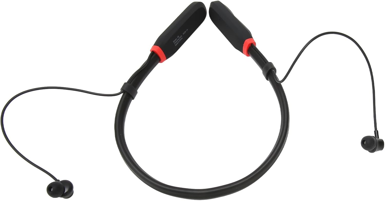 TOPINCN Multifunctional Neckband Headphones Wireless Earbuds Hifi Stereo Deep Bass for Sports, Stable to Wear Ergonomic Design Long Battery Life for Video Journeys, 1000Mah image number 5