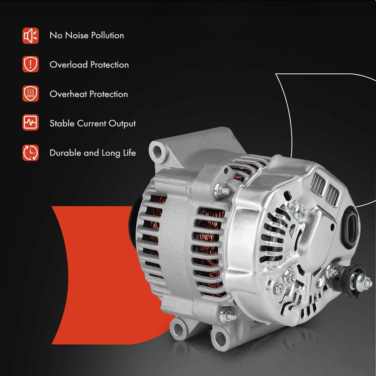 A-Premium Alternator Replacement for Mini R50 R52 R53 Cooper 2002-2004, 1.6L