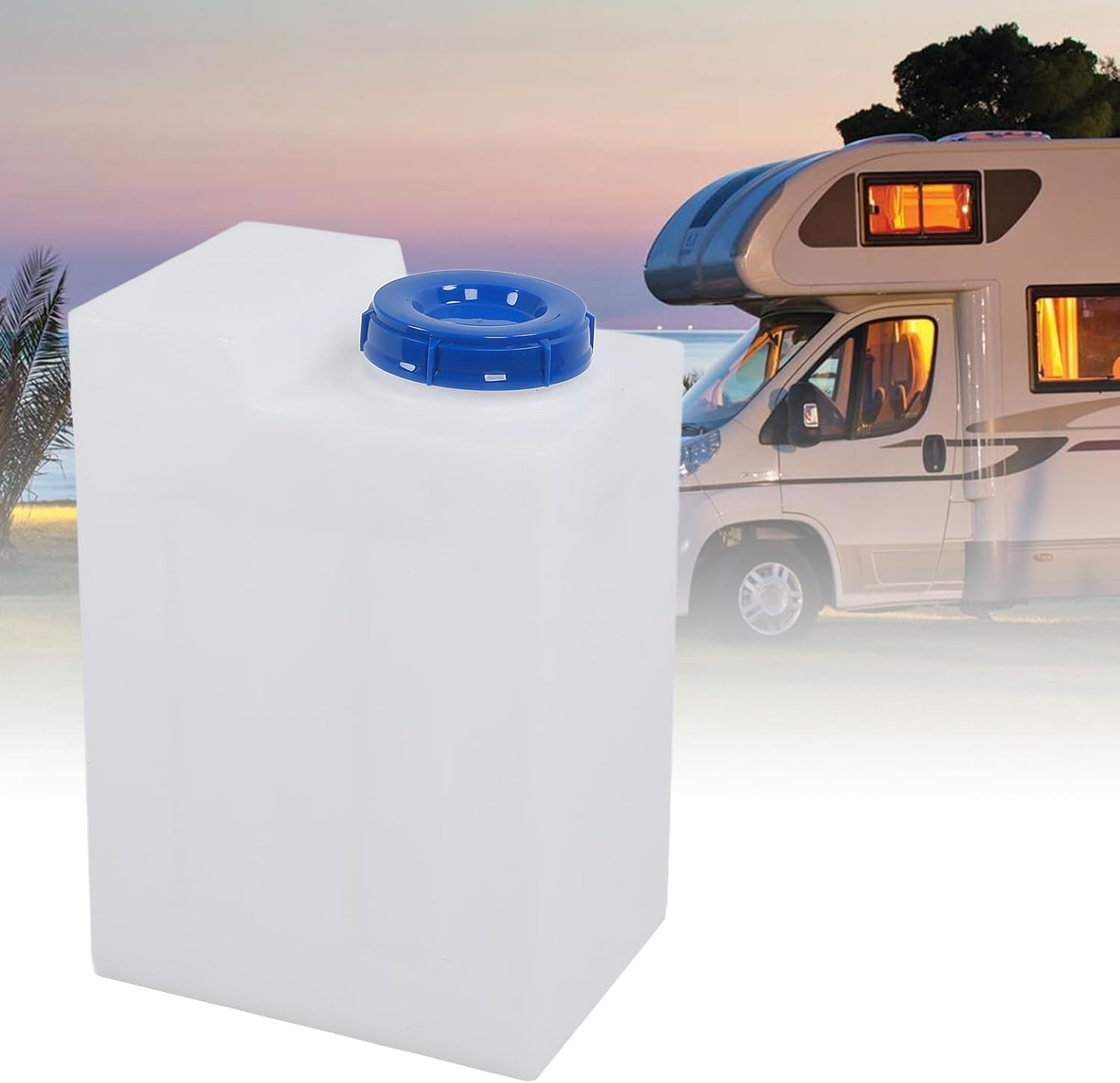 13.2 Gallon RV Water Tank, 5X11X19.5In Heat Cold Resistant, Made of LLDPE, Leak Proof Design, Easy Fill Cap, Portable Water Storage Container, Ideal for Rvs, Trailers, Boats, image number 6