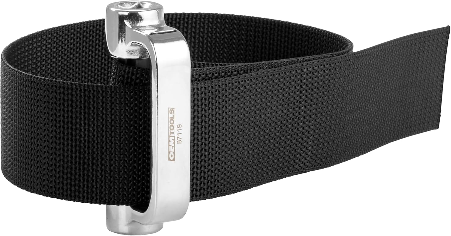 OEMTOOLS 87119 Oil Filter Strap Wrench, Dual Drive Oil Filter Removal Tool, for Filters over 8 Inches, 27" Heavy Duty Nylon Wrench, Compatible with 3/8-Inch and 1/2-Inch Drive Tools image number 3