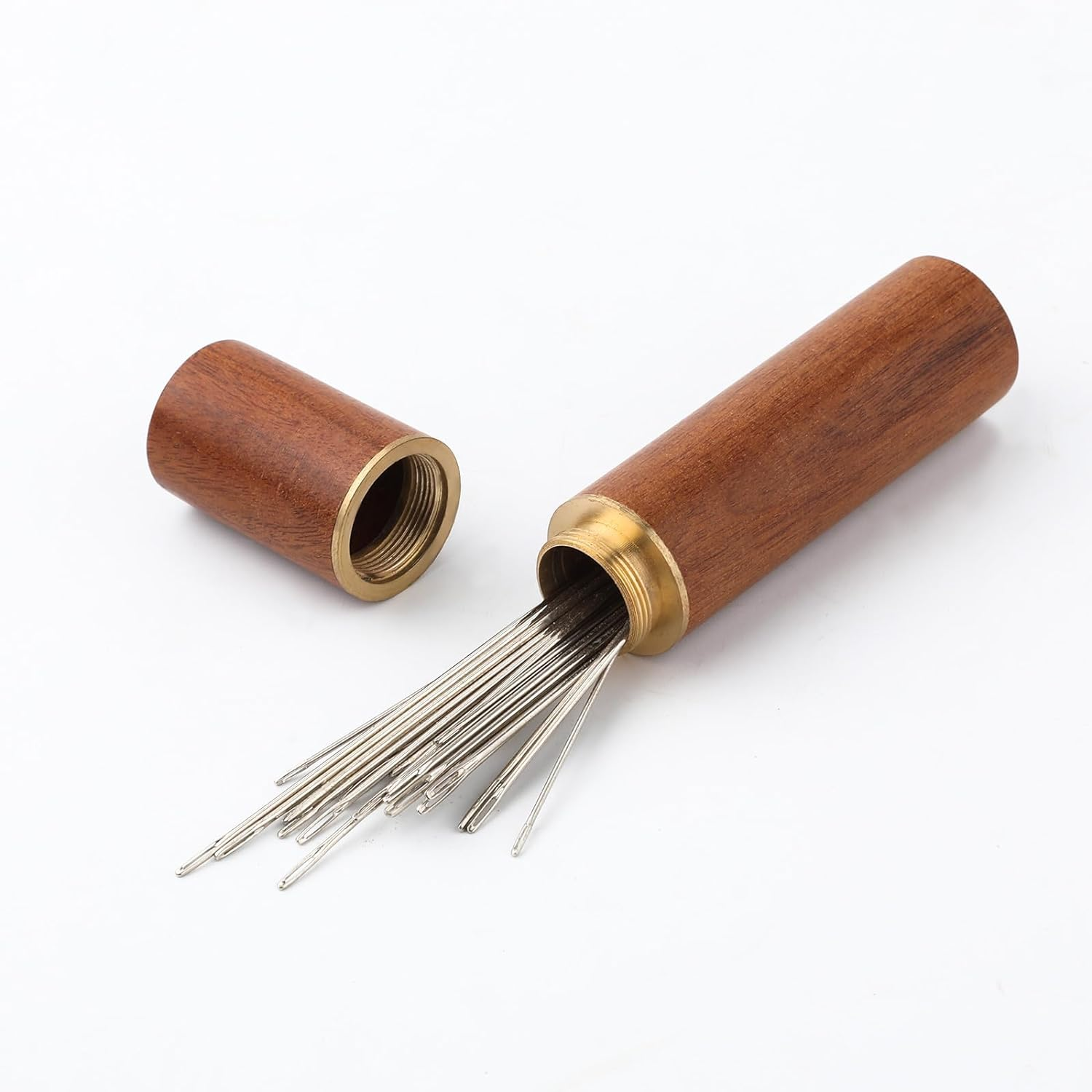 ZANZER 30Pcs Large Eye Stainless Steel Sewing Needles Kit with Wooden Needle Box - Includes 6 Sizes：Tapestry, Embroidery, Knitting, Yarn Needles for DIY Sewing Projects image number 4