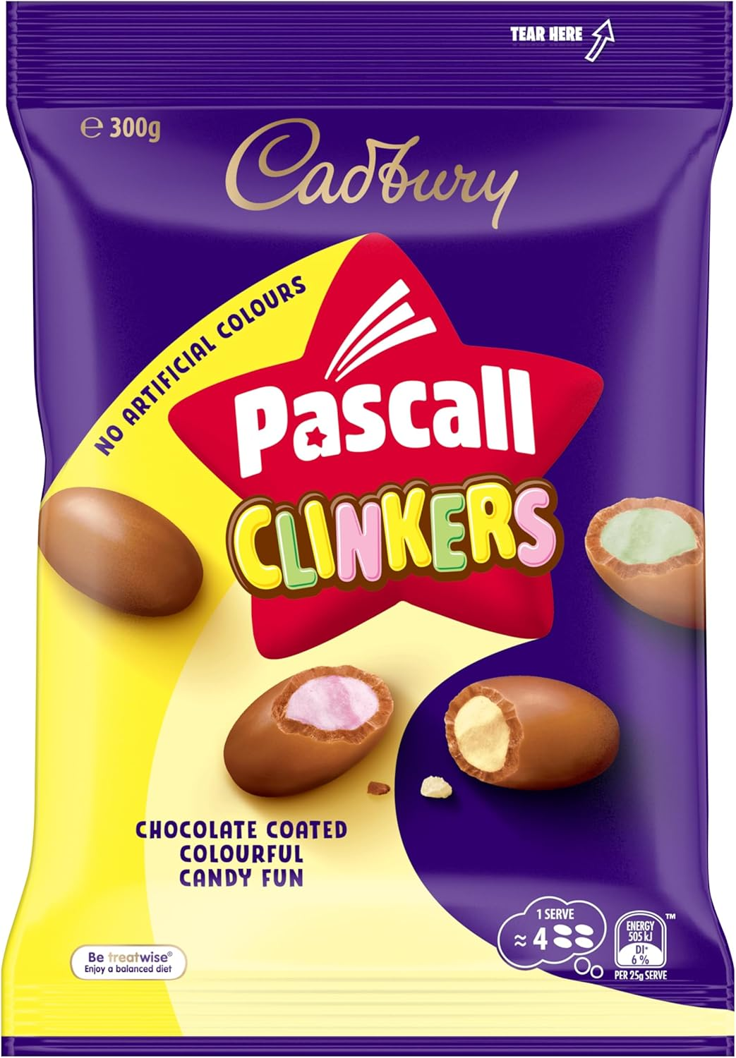 Pascall Cadbury Clinkers Lollies 300G image number 1