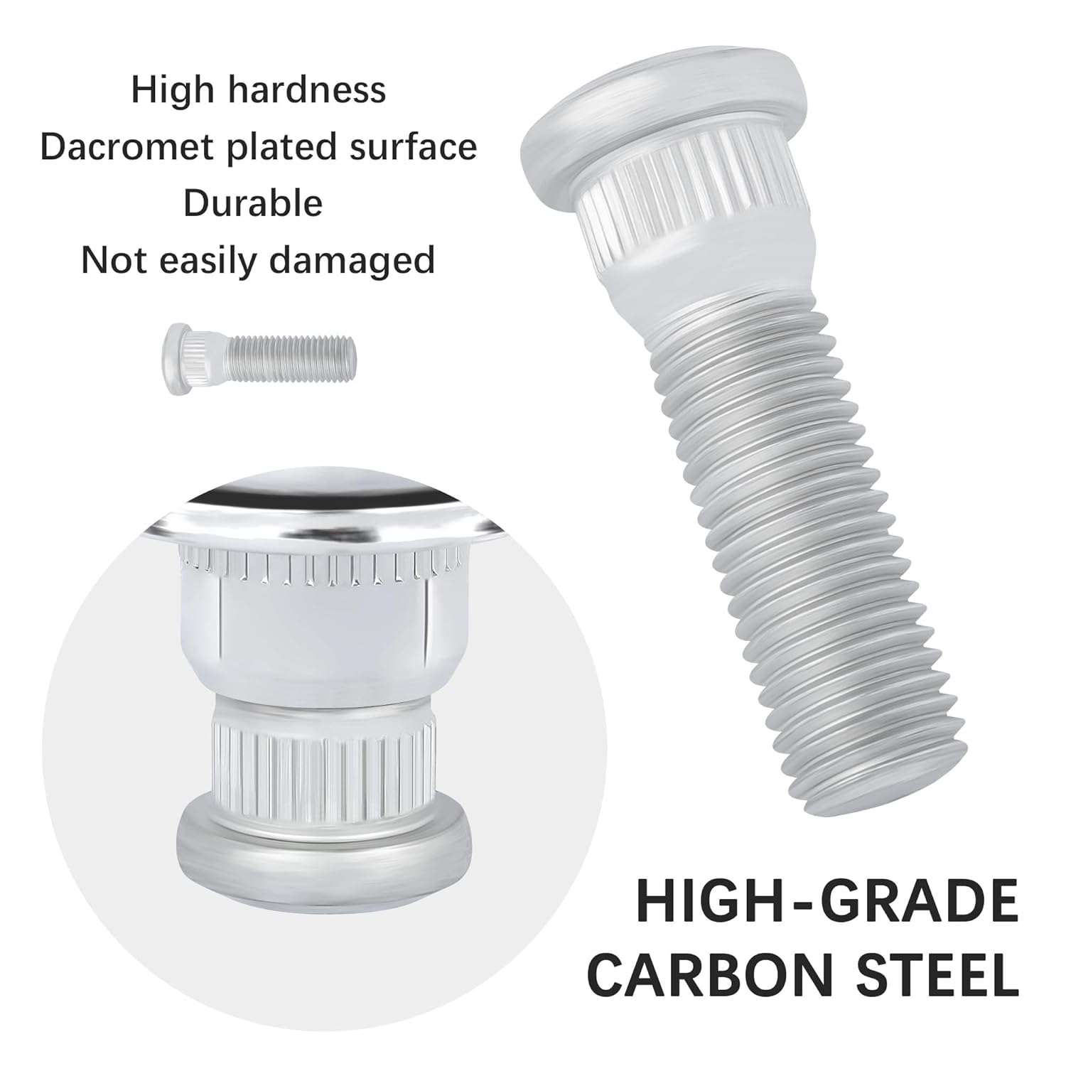 2Sets Wheel Studs and Lug Nuts Set Oem#4230135090,4230135100,M12X1.5 Tire Lug Nuts Compatible with Toyota Lexus Pontiac,Essential Car Accessories Lug Bolts for Secure Wheel Hubs(For Toyota) image number 2