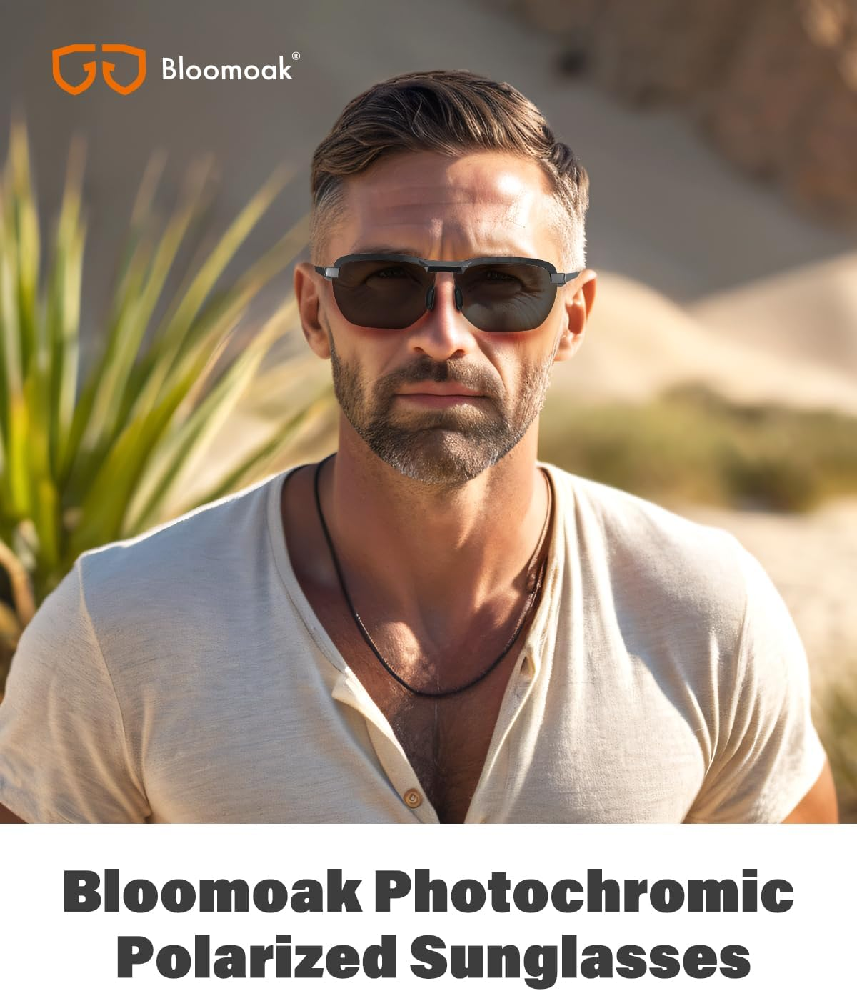 Bloomoak Men'S Driving Sunglasses Polarized Sunglasses Sports Eyewear Fishing Golf Goggles for UV400 Eyes Protection Ultra Light AL-MG image number 4