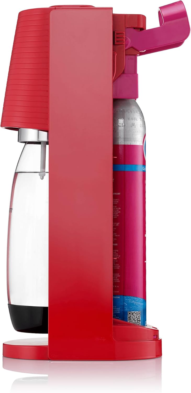 Sodastream Terra Sparkling Water Maker (Red) with CO2, Dishwasher Safe Bottle and Bubly Drop image number 5