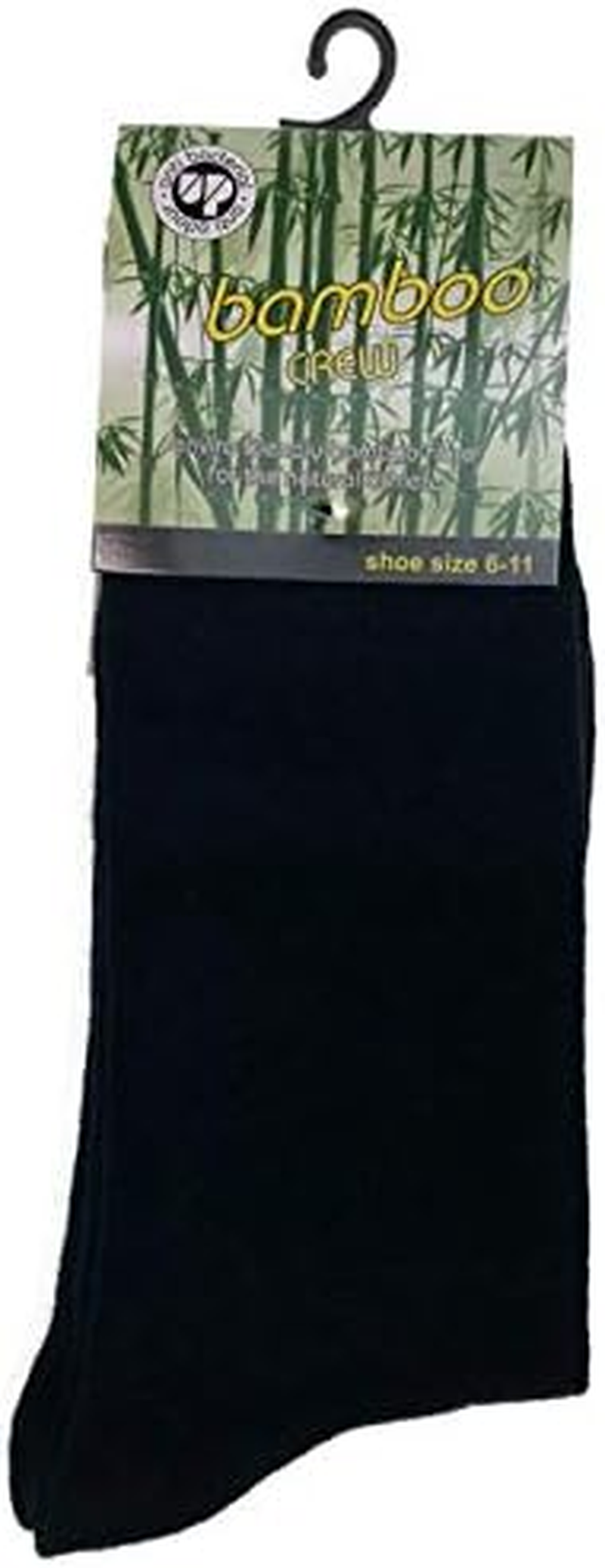 Bamboo Unisex Crew Natural Eco Healthy Socks, 12 Pairs image number 1