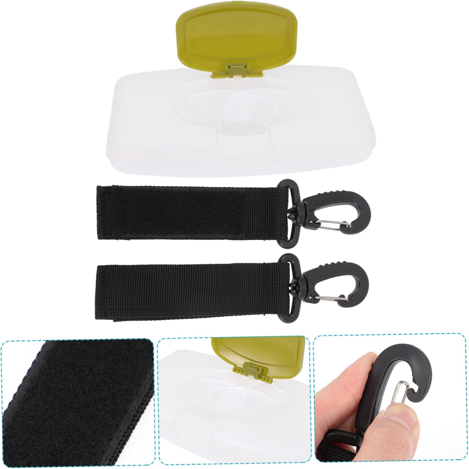 Ibasenice 1 Set Baby Dispenser Outdoor Baby Wipes Holder Wet Tissue Box image number 4