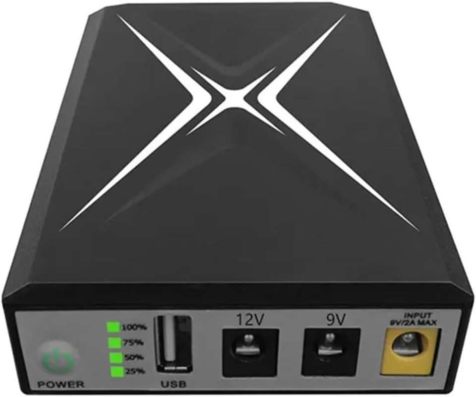 10400Mah DC UPS Uninterrupted Supply Router 9V 12V 18W Battery Backup Mini UPS USB Wifi Router for CCTV Power Supply Easy Install Easy to Use