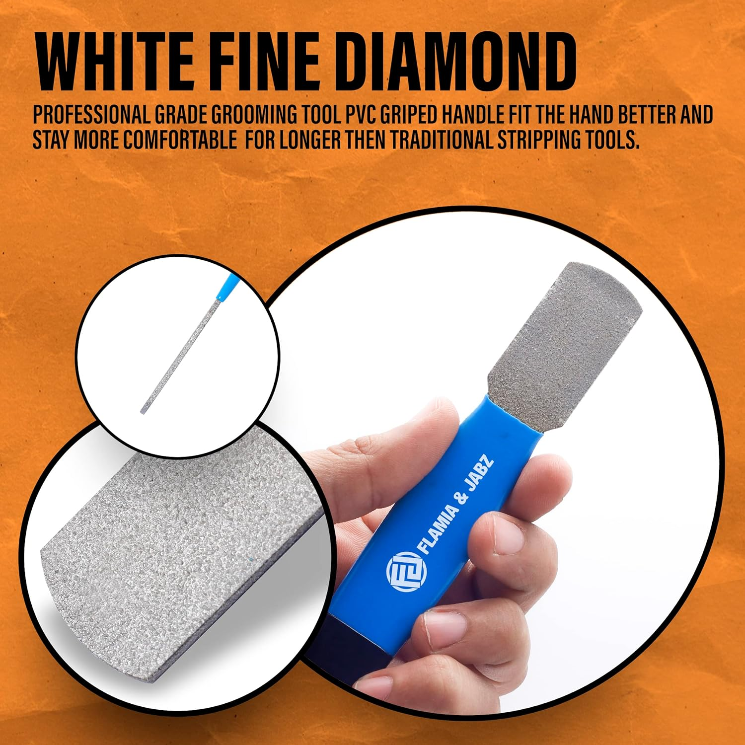 Stripping Metal Stone Diamond Edged for Dogs, Cats & Pets with Plastic Grip (2 Piece Pack of Coarse & Fine) image number 4