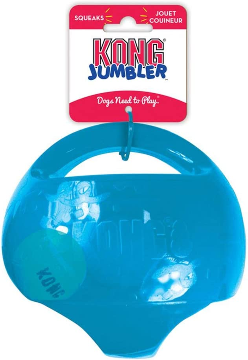 KONG - Jumbler Ball - Interactive Fetch Dog Toy with Tennis Ball (Assorted Colours) - for Large/Extra Large Dogs image number 1