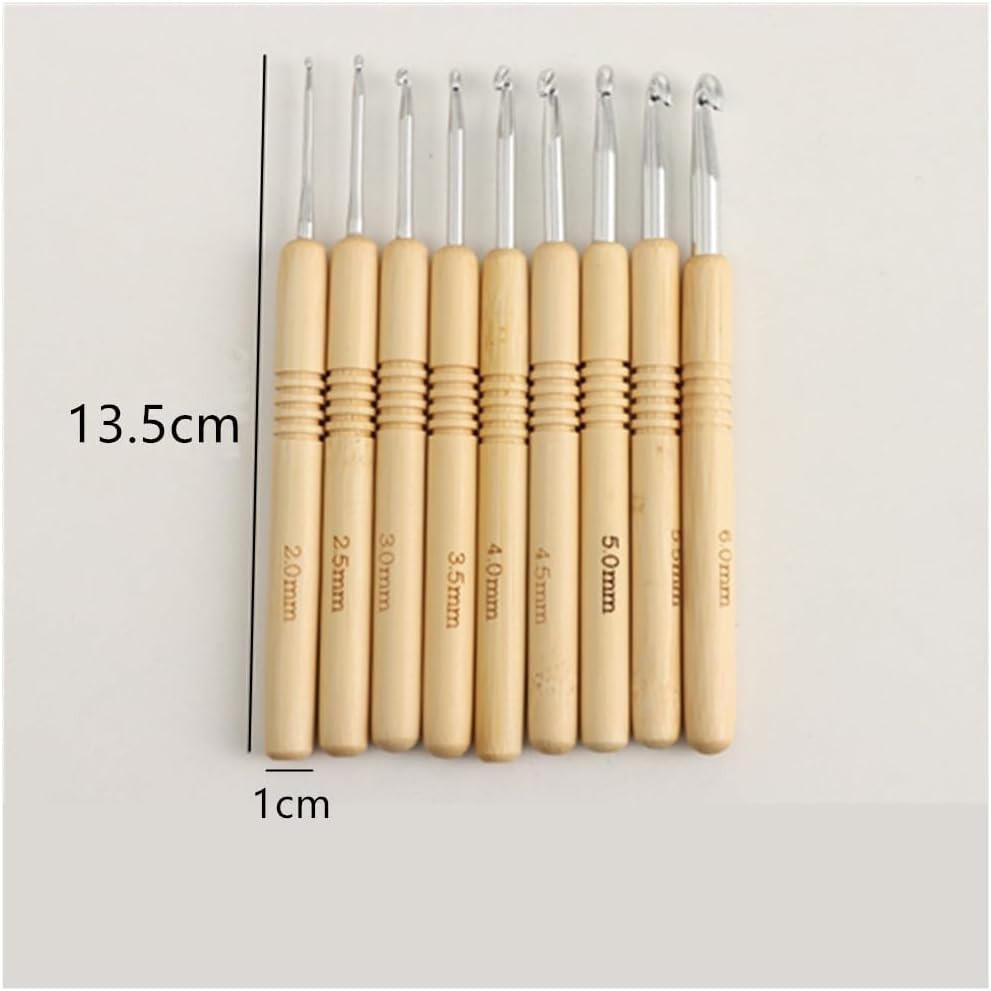 Crochet Hooks Set, Granmagazz 9 Pcs Ergonomic Handle Crochet Hook Needles for Arthritic Hands, Knitting & Crochet Supplies for Beginners, Extra Long Crochet Needles Size (2.0Mm-6.0Mm) image number 4